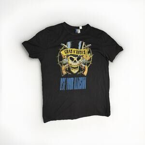 Guns N’ Roses Use Your Illusion Tour 91 T-Shirt Black H&M Divided Men’s M